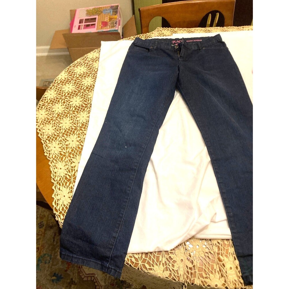 The Children’s Place Girls 14 Plus Straight‑Leg Jeans – Adjustable Waist